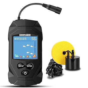 Amazon | LUCKYLAKER 魚群探知機 ポータブル 魚探 カヤック ぎょ